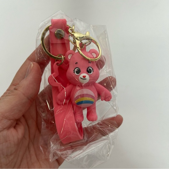 Care Bears Rubber Keychain 6 Different Colors NEW - Picture 4 of 15